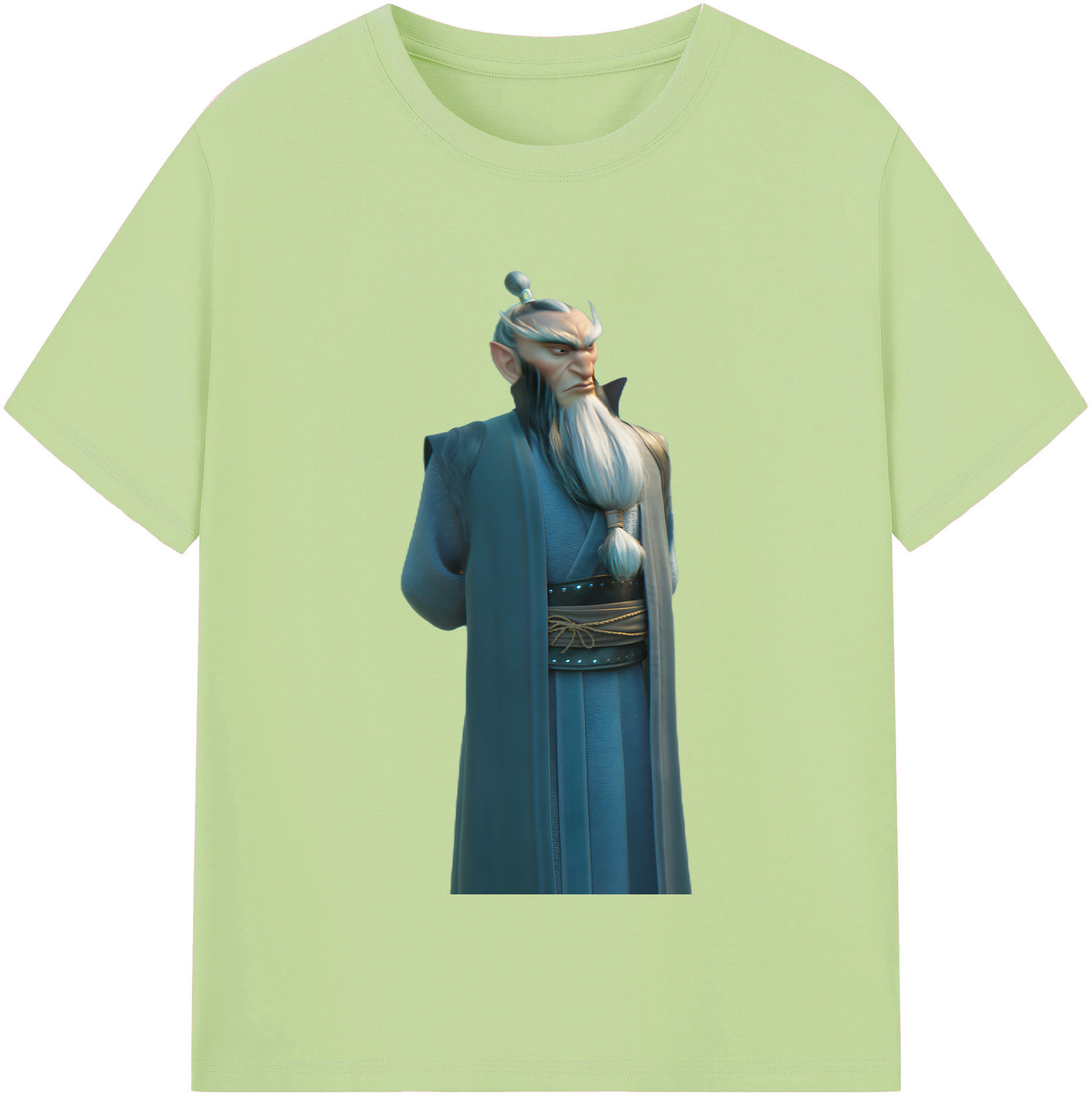 （画像用） Ne Zha 2 ナタ 魔童の大暴れ 綿100％半袖Tシャツ（フロントプリント）